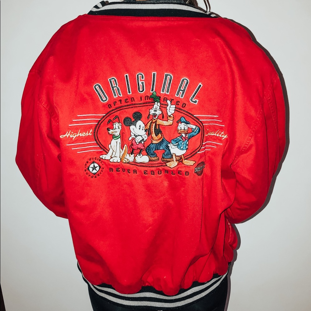 Vintage Disney Embroidered Bomber Jacket